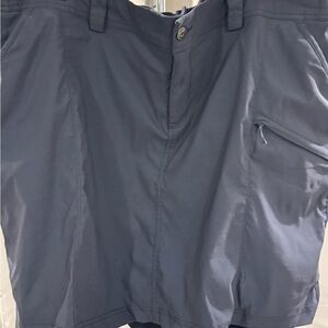 Duluth Trading Co Blue 22 W Mini Skirt